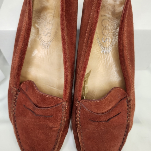 Tod's Women's Suede Loafers - Picture 8 of 8